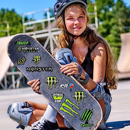 YISKY Motorradkleber, Monsteraufkleber, Skateboard Autoaufkleber, Motocross Aufkleber, Monster Energy Aufkleber für Motorradhelme, für Motorräder, Helme, Cross-Motorräder, Skateboards